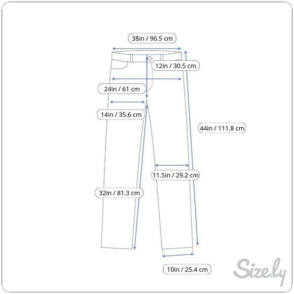 Zaful Butterfly Embroidered Jeans Size 38 Denim Destressed Blue Pockets 38x32 - Picture 2 of 10